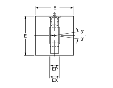 MP5-Cap Mounting Fixed Eye, Delight Hydraulic